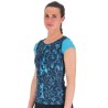 Kvinnor t-shirt Karpos Loma Print W Jersey blå atoll - himmel kapten
